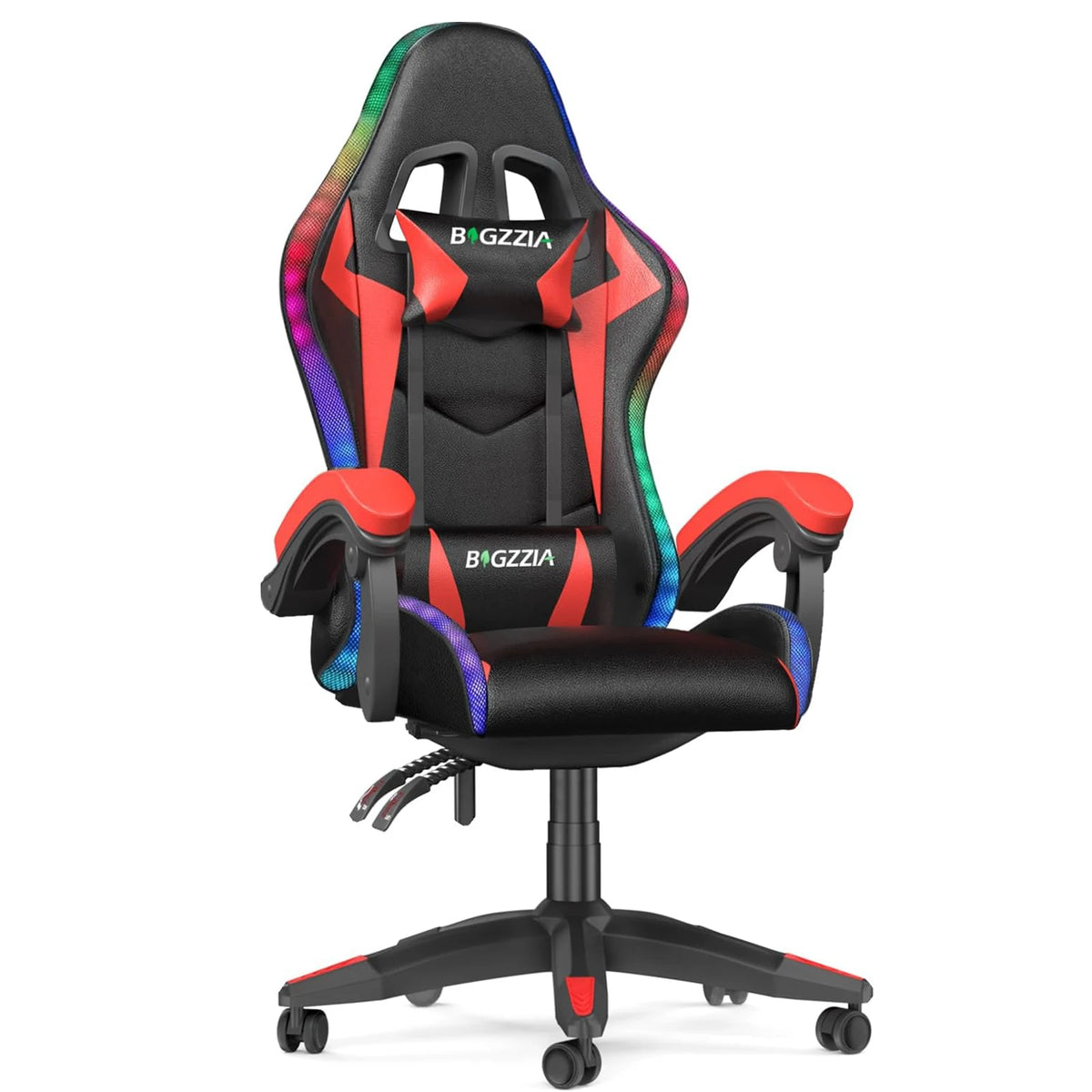 Gaming Chair with LED RGB Gaming Chairs Ergonomic PC Chair with Headrest Gaming Chair RGB Light Lighting Computer Chair