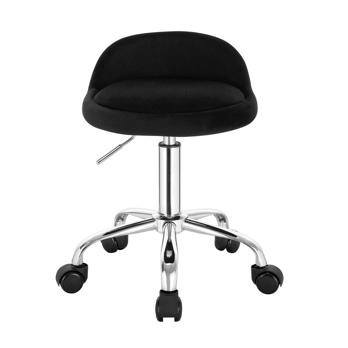 WOLTU Swivel Office Stool with Wheels Height Adjustable Computer Chair With Low Backrest Work  Roller Rocker Dressing Stool