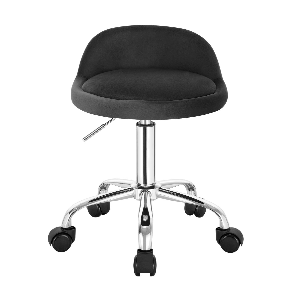 WOLTU Swivel Office Stool with Wheels Height Adjustable Computer Chair With Low Backrest Work  Roller Rocker Dressing Stool