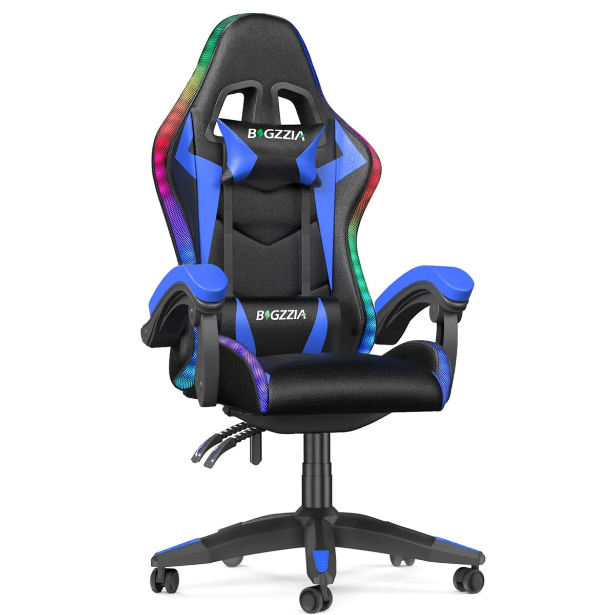 Gaming Chair with LED RGB Gaming Chairs Ergonomic PC Chair with Headrest Gaming Chair RGB Light Lighting Computer Chair