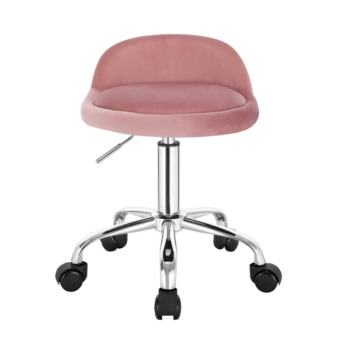 WOLTU Swivel Office Stool with Wheels Height Adjustable Computer Chair With Low Backrest Work  Roller Rocker Dressing Stool