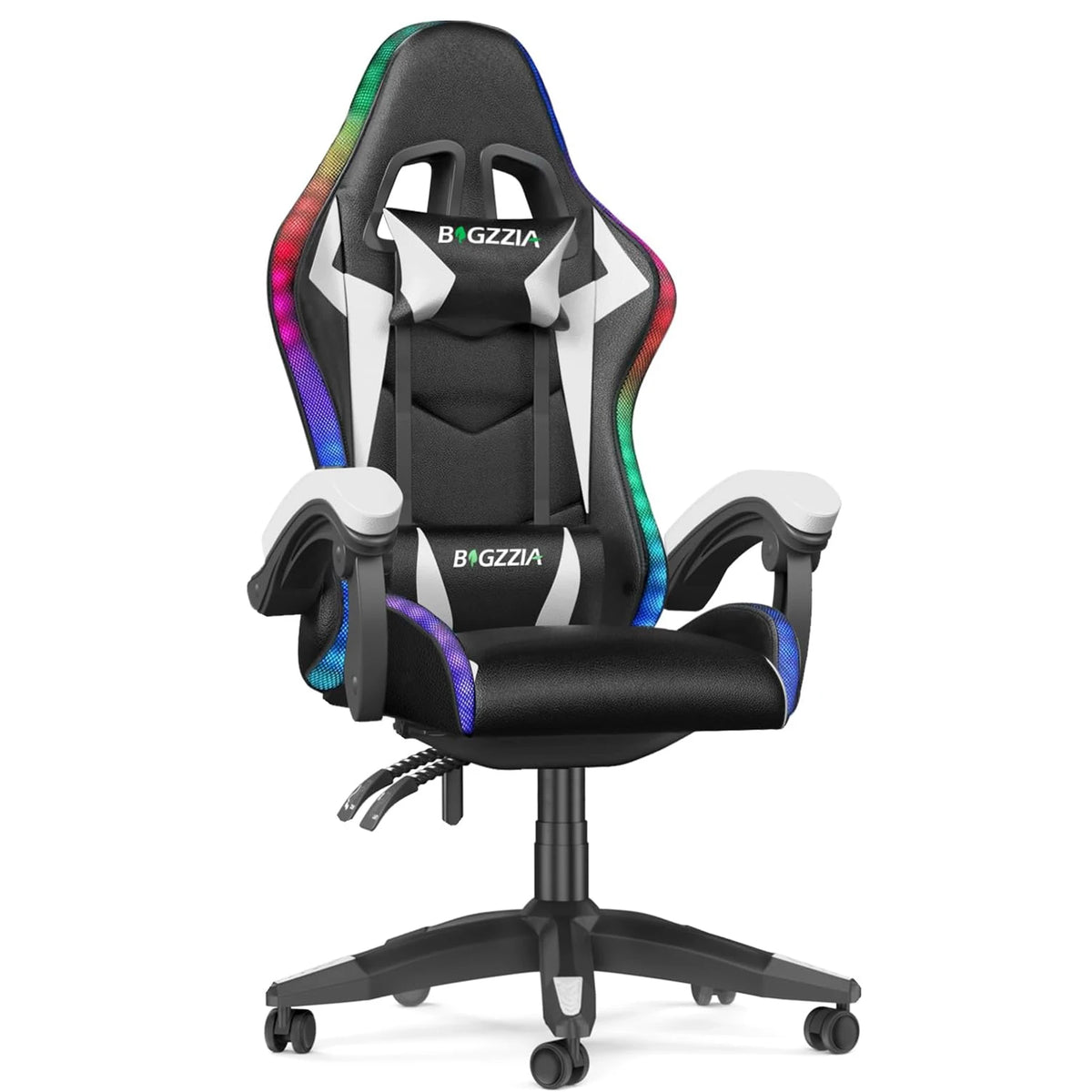 Gaming Chair with LED RGB Gaming Chairs Ergonomic PC Chair with Headrest Gaming Chair RGB Light Lighting Computer Chair