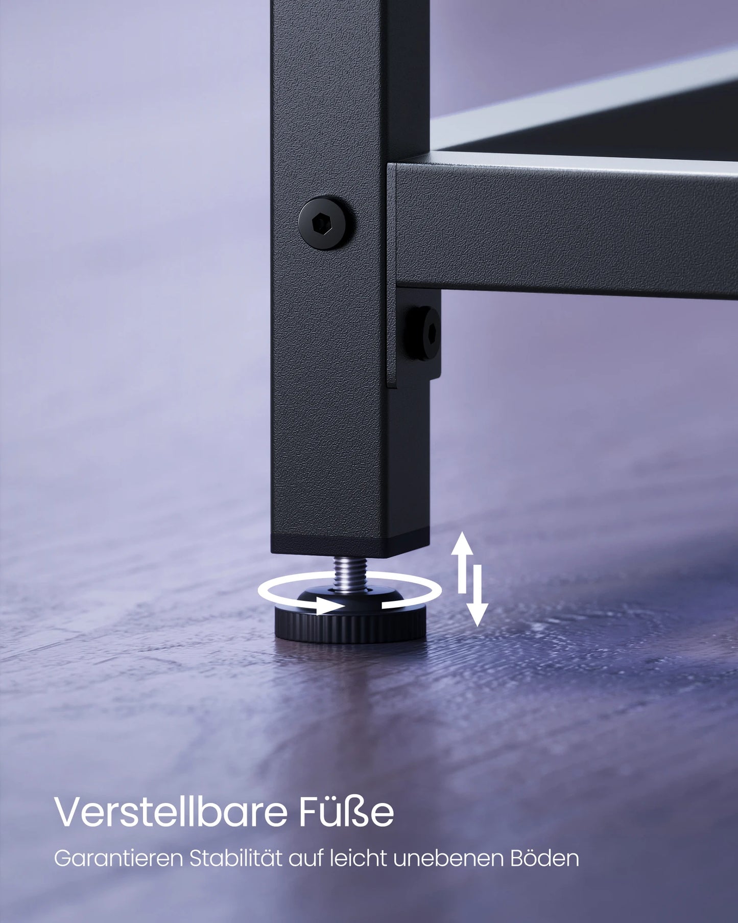 VASAGLE Desk, Small Computer table, office table for Study, Bedroom, 60x120x76 cm Industrial Design