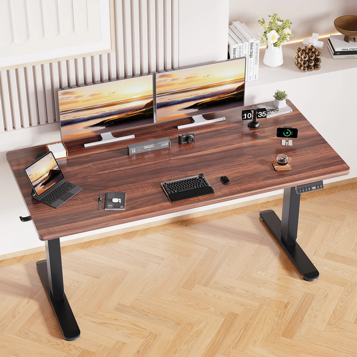Devoko Electric Height Adjustable desk 160x80 cm 3 Memory Hand Control with USB